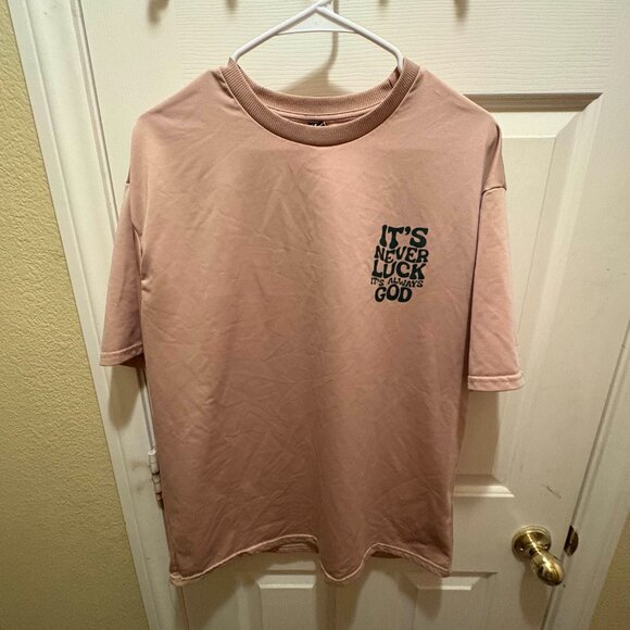 Beige Mens religious tee - Picture 1 of 2